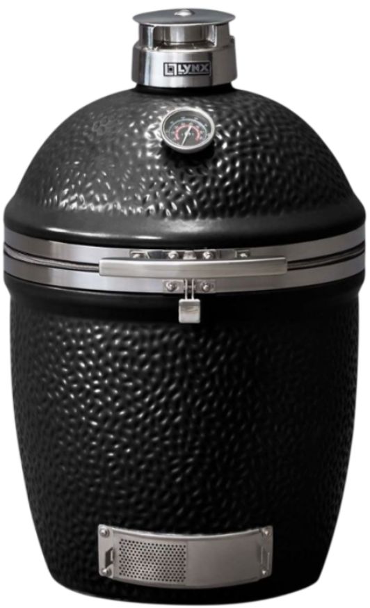 LYNX® Kamado 23" Gloss Black Tabletop Charcoal Grill-0