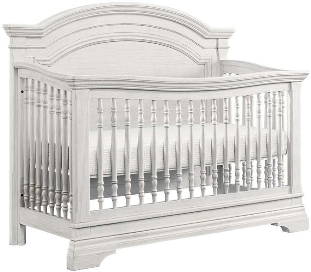 Westwood Design Olivia Brushed White Arch Top Convertible Crib-0