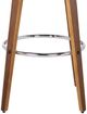 Armen Living Shelly 3-Piece Brown/Walnut Counter Stool Set-5