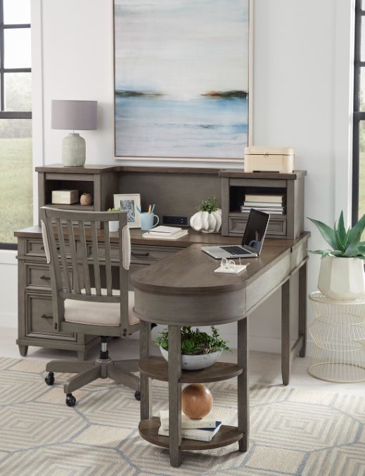 aspenhome® Caraway Aged Slate Desk-1