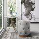 TOV Furniture Skylar Grey Velvet Ottoman-2