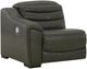 Signature Design by Ashley® Center Line 3-Piece Dark Gray Power Reclining Console Loveseat -1
