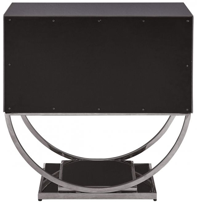 Meridian Furniture Alyssa Black/Chrome Side Table-1