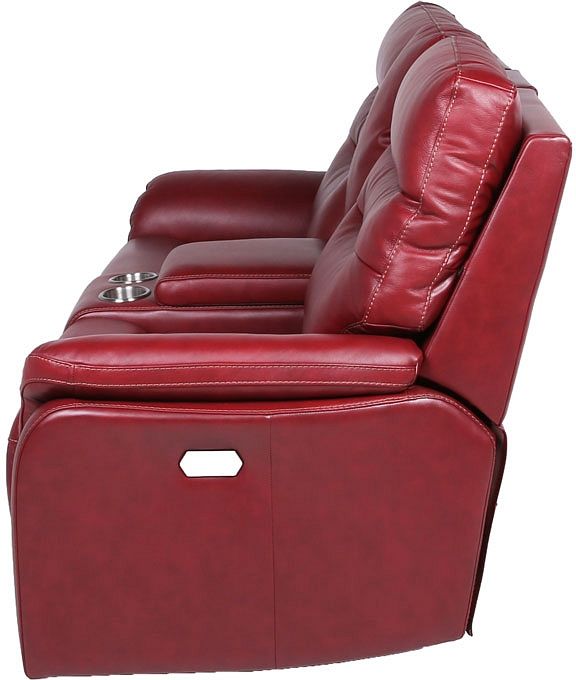 Steve Silver Co. Fortuna Wine Power Reclining Loveseat with Console-4
