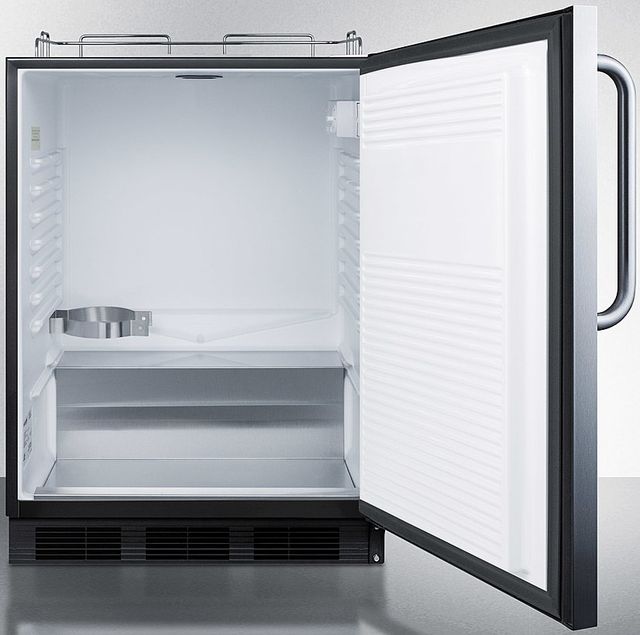 Summit® Commercial Series 5.5 Cu. Ft. Stainless Steel Beer Cooler/Kegerator-2