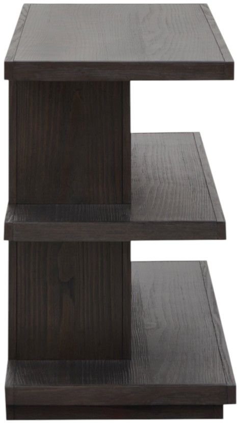 Magnussen Home® Shaffer Velvet Roast Brown Rectangular Sofa Table-4