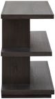 Magnussen Home® Shaffer Velvet Roast Brown Rectangular Sofa Table-4