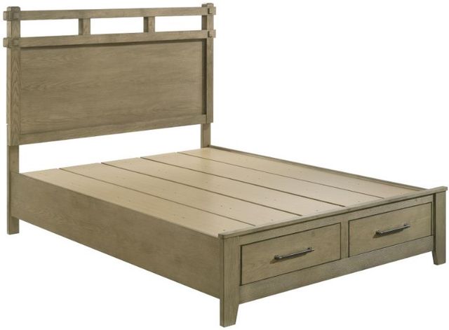 Coaster® Hazlewood 5-Piece Vineyard Oak Queen Panel Bedroom Set-1
