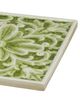 A & B Home Kelly Green/White Decorative Plate-1