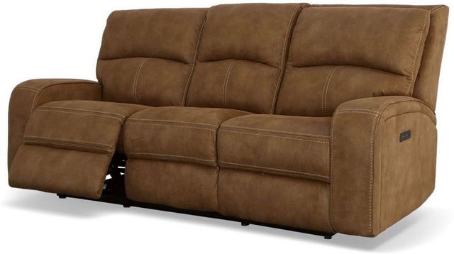 Flexsteel® Nirvana Saddle Power Reclining Sofa with Power Headrests-2