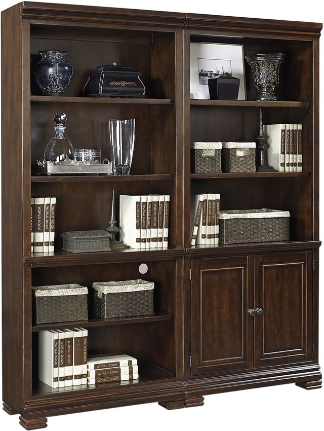 Aspenhome® Weston Brown Ale Open Bookcase-1