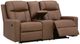 Benchcraft® Mackmenville Caramel Manual Reclining Loveseat with Console-1