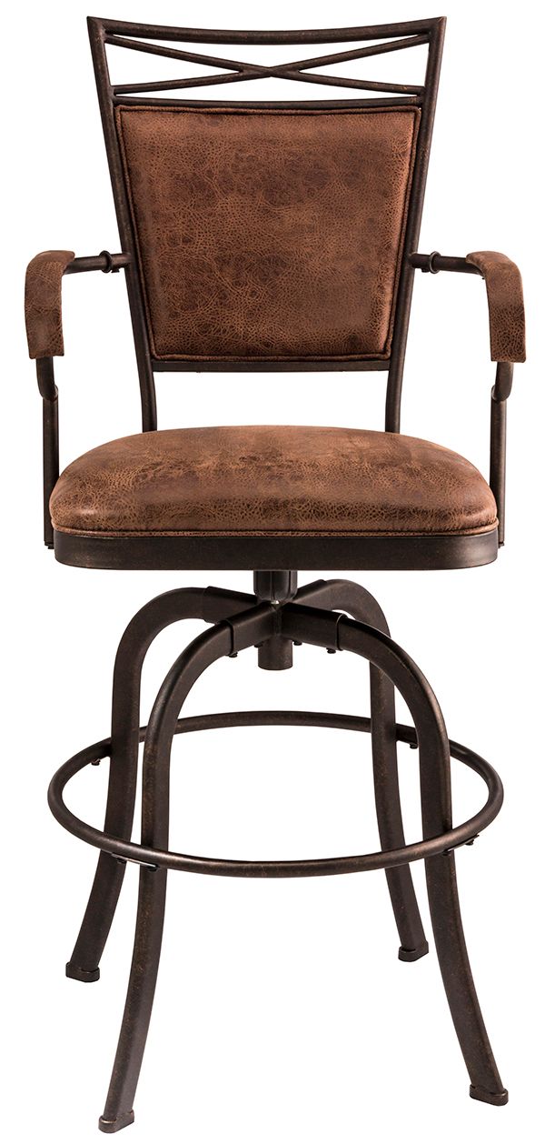 HH2 Home Bridgetown Aged Bronze Tilt Base Counter Stool-0