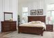 Vaughan-Bassett Vista Warm Cherry Queen Mansion Panel Bed -2