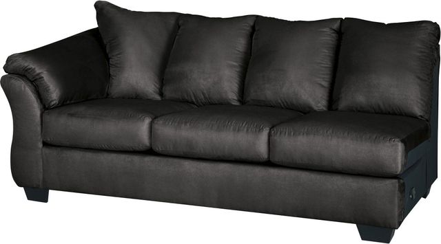 Signature Design by Ashley® Darcy 2-Piece Black Right-Arm Facing Sofa Sectional and Chaise-1