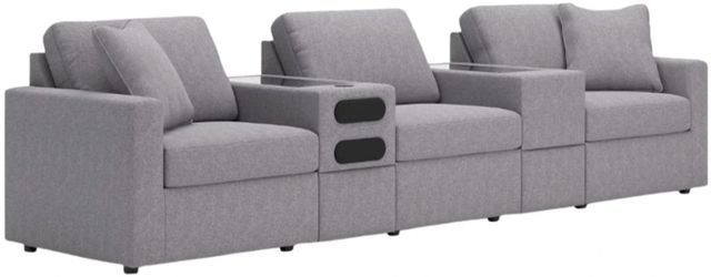 Signature Design by Ashley® Modmax 5-Piece Granite Modular Sectional with Audio System-0