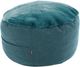 CordaRoy's® Nest Blue Bunny Fur Pouf Footstool-0