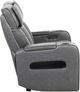Primo™ International Heritage Colton Charcoal Leather-Match Power Motion Loveseat-5
