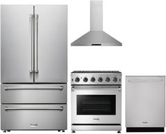 Thor Kitchen® 4 Piece Stainless Steel Kitchen Package