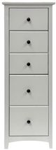 Boulder Creek Furniture Shaker White 5-Drawer Lingerie Chest-2