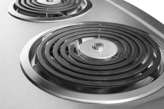 Whirlpool® 21" Black on Stainless Electric Cooktop-3