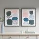 Olliix by Urban Habitat Multi-Colored Set of 2 Grey Rock Garden Gel Coat Framed Canvas-1