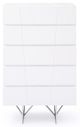 VIG Furniture Modrest Chrysler Stainless Steel/White Chest-1