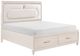 Homelegance® Montrose White Queen Platform Bed with Footboard Storage-0