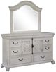 Magnussen Home® Bronwyn Alabaster/Toasted Nutmeg Dresser and Shaped Mirror-0