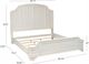 Powell® Naples Antique White King Panel Bed-2