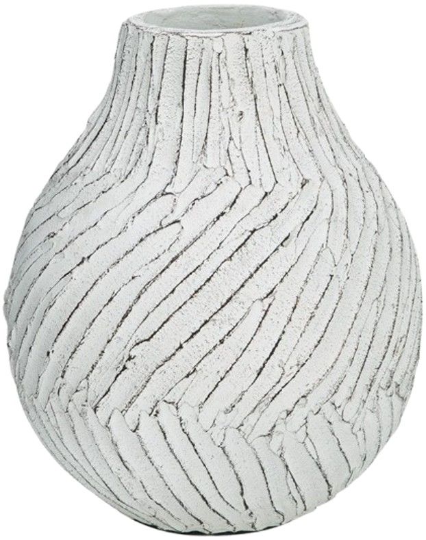 Signature Design by Ashley® Shelvie Distressed White 12" Vase-0