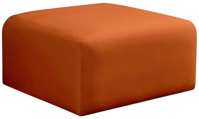 Meridian Furniture Arc Cognac Velvet Ottoman-0