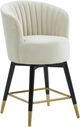 TOV Furniture by Inspire Me! Home Decor Cream Velvet Liana Swivel Stool-3