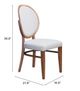 Zuo® Regents Walnut/Gray Dining Chair-4