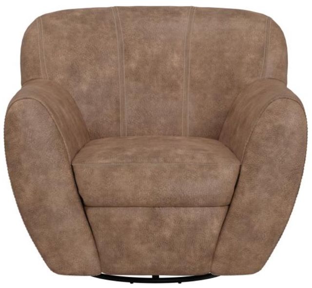 International Furniture Direct Tamesis Brown Swivel Accent Chair-1