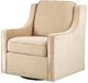 Olliix by Madison Park Cream Harris Chenille Swivel Chair-3