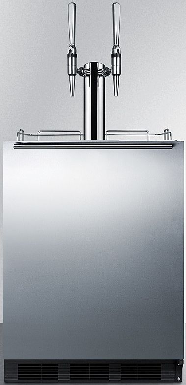 Summit® Commercial Series 5.5 Cu. Ft. Stainless Steel Beer Cooler/Kegerator-0
