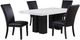 Steve Silver Co. Artemis 5-Piece Black/White Dining Set-0