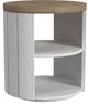 Flexsteel® Melody White Round End Table-0