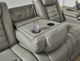 Signature Design by Ashley® Backtrack Gray Power Reclining Sofa-4