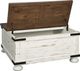 Signature Design by Ashley® Wystfield Brown Storage Coffee Table with Antique White Base-0