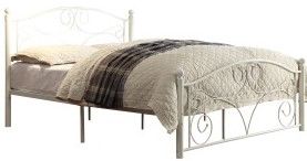 Mazin Furniture Pallina White Full Bed-1