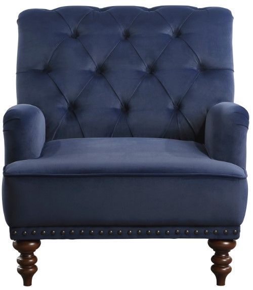 Homelegance® Holland Park Dark Blue Accent Chair-2