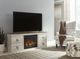 Signature Design by Ashley® Willowton Whitewash TV Stand with Electric Fireplace-4