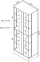Coaster® Cabra Black Display Cabinet-1