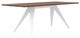 EQ3 Mesa Solid Walnut/White Rectangular Dining Table-0
