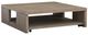 Magnussen Home® Conway Spiced Brown Square Cocktail Table with Casters-0
