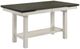 Liberty Furniture Brook Bay 6-Piece Carbon Gray/Textured White Gathering Trestle Table Set-1