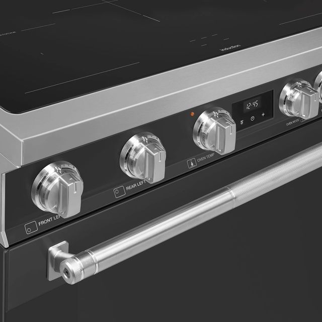 Smeg Professional 36" Matte Black Pro Style Induction Range-2