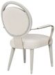 Michael Amini® Eclipse Ivory Jacquard/Moonlight Arm Chair-4